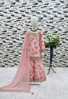 OC 201Heavy Chinon With Embroidery Siqunce Work With Digital Print Work Top With Sarara Dupatta Wholesale Suppliers In Mumbai